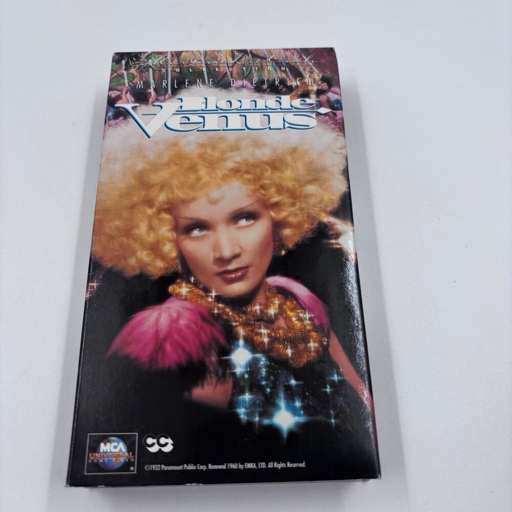 Vintage Blonde Venus 1932 VHS Marlene Dietrich Cary Grant MCA Universal Movie